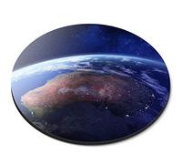 Destination Vinyl Ltd Australia Space Planet Earth View - Flexible Round 5mm Rubber Mouse Mat Pad Office Home Novelty Printed Desk Accessory 21167