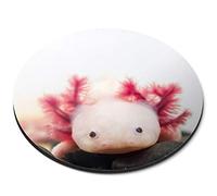 Destination Vinyl Ltd Axolotl Aquarium Dragon Fish - Flexible Round 5mm Rubber Mouse Mat Pad Office Home Novelty Printed Desk Accessory 3066