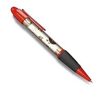 Destination Vinyl ltd Beautiful and comfortable Red Ballpoint Pen (Black Ink) - Cartoon Chickens Hens Chicken Bird #44525