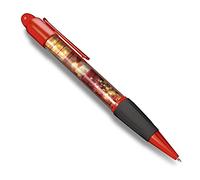 Destination Vinyl ltd Beautiful and comfortable Red Ballpoint Pen (Black Ink) - Vintage Santa Claus Father Christmas #16747