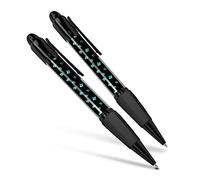 Destination Vinyl Ltd Beautiful and comfortable Set of 2 Matching Pens - Pretty Blue Forget Me Not Flower Cute #24339