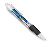Destination Vinyl ltd Beautiful and comfortable White Ballpoint Pen(Black Ink) - Santorini Greece Greek Travel Beach #24142