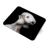 Destination Vinyl ltd Bedlington Terrier Dog Flexible Rectangle 5mm Rubber Mouse Mat Pad Office Home Novelty Printed Desk Accessory #50223