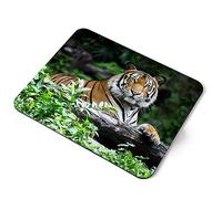 Destination Vinyl Ltd Bengal Tiger Big Cat Wild Animal Flexible Rectangle 5mm Rubber Mouse Mat Pad Office Home Novelty Printed Desk Accessory #50238