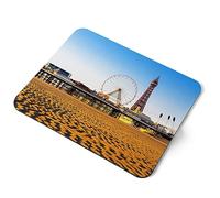Destination Vinyl ltd Blackpool Tower England UK Holiday Flexible Rectangle 5mm Rubber Mouse Mat Pad Office Home Novelty Printed Desk Accessory #50296