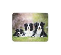 Destination Vinyl Ltd Border Collie Family Mouse Mat Pad - Dog Dogs Puppy Farm Fun Computer #8625