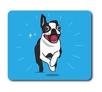 Destination Vinyl Ltd Boston Terrier Cartoon Dog Mouse Mat Pad Computer PC Laptop Gaming Office Home Desk Accessory Gadget 3129