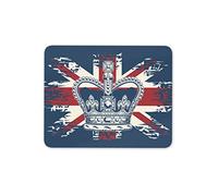 Destination Vinyl Ltd British Crown Mouse Mat Pad - Union Jack Royal Queen King Computer #14860