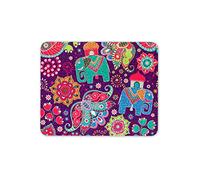 Destination Vinyl Ltd Colourful Indian Style Elephants Mouse Mat Pad - Mum Sister Computer #13139