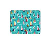 Destination Vinyl Ltd Colourful Sailing Boats Mouse Mat Pad - Sail Boating Dad Gift PC Computer #8349