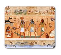 Destination Vinyl Ltd Comfortable Mouse Mat - Ancient Egyptian Scene Mythology 23.5 x 19.6 cm (9.3 x 7.7 inches) for Computer & Laptop, Office, Non-slip Base - RM21136