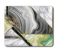 Destination Vinyl Ltd Comfortable Mouse Mat - Art Deco Marble Stone Effect 23.5 x 19.6 cm (9.3 x 7.7 inches) for Computer & Laptop, Office, Non-slip Base - RM21083