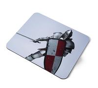 Destination Vinyl ltd Cool Medieval Knight Middle Ages History Flexible Rectangle 5mm Rubber Mouse Mat Pad Office Home Novelty Printed Desk Accessory #52738