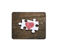 Destination Vinyl Ltd Couples Jigsaw Love Heart Mouse Mat Pad - Wedding Valentines His Hers LGBT Couple True Love PC Computer #8772