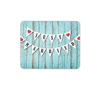 Destination Vinyl Ltd Cute Just Married Mouse Mat Pad - Bride Groom Wedding Fun Computer #8688