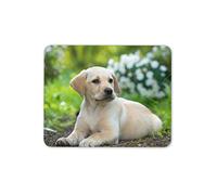 Destination Vinyl ltd Cute Labrador Puppy Mouse Mat Pad - Dog Dogs Golden Retriever PC Computer #8396