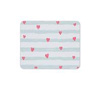 Destination Vinyl Ltd Cute Love Hearts Mouse Mat Pad - Pink Stripy Girlfriend Daughter Fun #14828