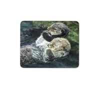 Destination Vinyl Ltd Cute Otter Couple Mouse Mat Pad - Wild Animal Nature Paws Computer #16435