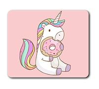 Destination Vinyl Ltd Cute Pink Unicorn Donut Horse Girls Mouse Mat Pad Computer PC Laptop Gaming Office Home Desk Accessory Gadget 8840