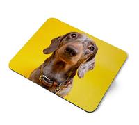 Destination Vinyl ltd Dachshund Sausage Dog Pet Flexible Rectangle 5mm Rubber Mouse Mat Pad Office Home Novelty Printed Desk Accessory #63079