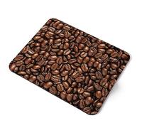 Destination Vinyl ltd Dark Roast Coffee Beans Flexible Rectangle 5mm Rubber Mouse Mat Pad Office Home Novelty Printed Desk Accessory #50725