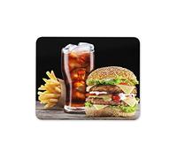 Destination Vinyl Ltd Fast Food Mouse Mat Pad - Junk Burger Coke Chips Teen Kids Computer #16453