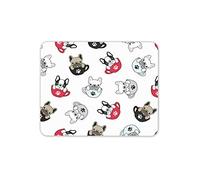 Destination Vinyl Ltd French Bulldog Pattern Mouse Mat Pad - Dog Puppy Cute Fun Computer #16534