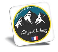 Destination Vinyl ltd Fridge Magnet - Alpe d'Huez Ski Snowboard Resort 5333