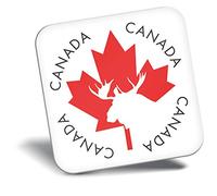 Destination Vinyl Ltd Fridge Magnet - Canada Maple Leaf Moose Flag 4338