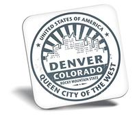 Destination Vinyl ltd Fridge Magnet - Denver Colorado USA Travel 5734