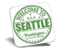 Destination Vinyl ltd Fridge Magnet - Seattle Washington USA Travel 5218