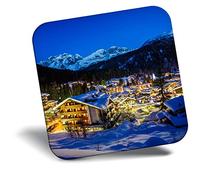Destination Vinyl Ltd Fridge Magnet - Ski Resort Madonna Di Campiglio Snowboarding Skiing 24206