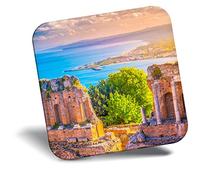 Destination Vinyl Ltd Fridge Magnet - Taormina Theater at Sunset Sicily Italy 16828