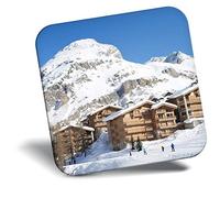 Destination Vinyl ltd Fridge Magnet - Val-D'isere Alps France Ski Skiing Skier 24366
