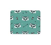 Destination Vinyl Ltd Funky Raccoons Mouse Mat Pad - Green Wildlife America Computer #15431