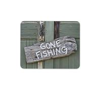 Destination Vinyl Ltd Gone Fishing Mouse Mat Pad - Brother Father's Day Dad Gift PC Computer #8253