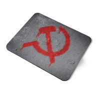 Destination Vinyl Ltd Hammer Sickle Communism Symbol Flexible Rectangle 5mm Rubber Mouse Mat Pad Office Home Novelty Printed Desk Accessory #59732