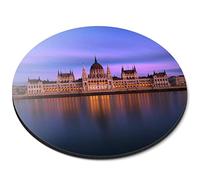 Destination Vinyl ltd Hungarian Parliament Building Budapest Flexible Round 5mm Rubber Mouse Mat Pad Office Home Novelty Printed Desk Accessory #51203
