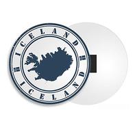 Destination Vinyl Ltd Iceland Fridge Magnet - Reykjavik Eyjafjallajökull Flag Map Travel #4510