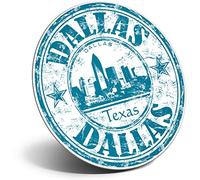 Destination Vinyl ltd Magnet for Refrigerator, Fridge - Dallas Texas USA Travel America for Office, Cabinet and Whiteboard, Magnetic Stickers, 5865