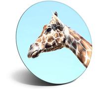 Destination Vinyl ltd Magnet for Refrigerator, Fridge - Giraffe Head Wild African Animals for Office, Cabinet and Whiteboard, Magnetic Stickers, 21596