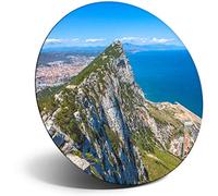 Destination Vinyl Ltd Magnet for Refrigerator, Fridge - Rock of Gibraltar Ocean Sea for Office, Cabinet and Whiteboard, Magnetic Stickers, 12550