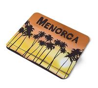 Destination Vinyl ltd Menorca Spain Beach Resort Flexible Rectangle 5mm Rubber Mouse Mat Pad Office Home Novelty Printed Desk Accessory #61075