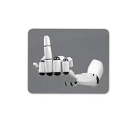 Destination Vinyl Ltd Middle Finger Robot Mouse Mat Pad - Rude Funny Joke Office Computer #12322