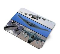 Destination Vinyl ltd Military Aircraft Jets Planes Air Force Flexible Rectangle 5mm Rubber Mouse Mat Pad Office Home Novelty Printed Desk Accessory #63205