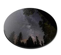 Destination Vinyl ltd Milky Way Sequoia National Park California Flexible Round 5mm Rubber Mouse Mat Pad Office Home Novelty Printed Desk Accessory #51461
