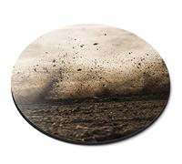 Destination Vinyl ltd Mud Dirt Dirty Muddy Field Flexible Round 5mm Rubber Mouse Mat Pad Office Home Novelty Printed Desk Accessory #53080