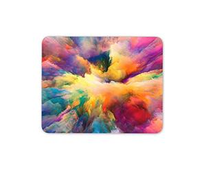 Destination Vinyl Ltd Multi Coloured Cloud Explosion Mouse Mat Pad - Arty Colourful Fun PC #14638