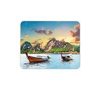Destination Vinyl Ltd Phuket Thailand Mouse Mat Pad - Boats Travel Island Holiday Computer #16437