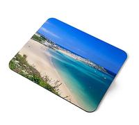 Destination Vinyl Ltd Porthminster Beach St Ives Cornwall Flexible Rectangle 5mm Rubber Mouse Mat Pad Office Home Novelty Printed Desk Accessory #51758